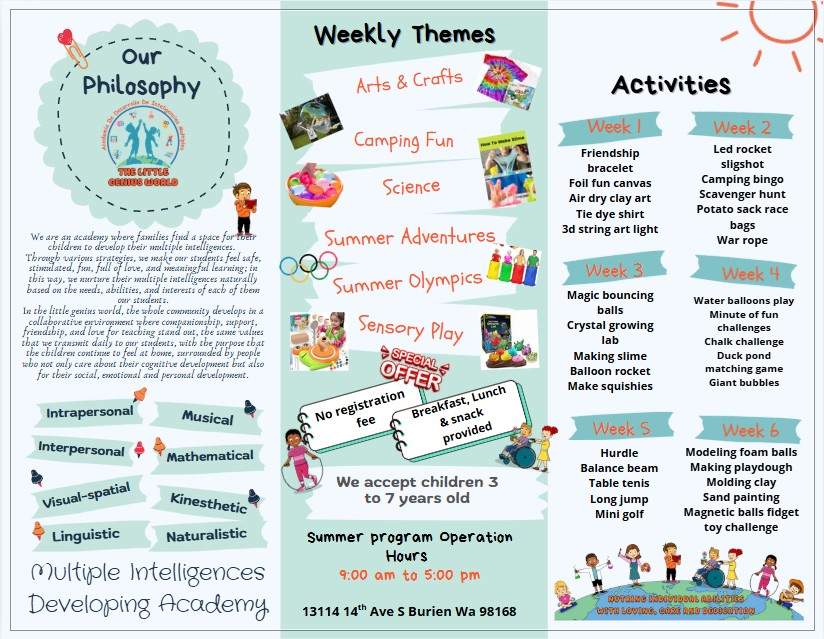 Summer camp activities 2026